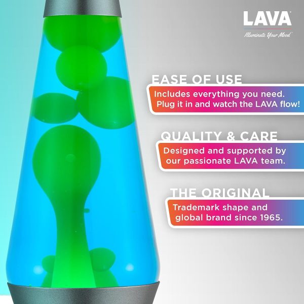 Lava? Lamp - 14.5 Deep Ocean - The Original Motion Light - Yellow/Green Wax and Blue Liquid - Item #2634 (Amazon Exclusive)